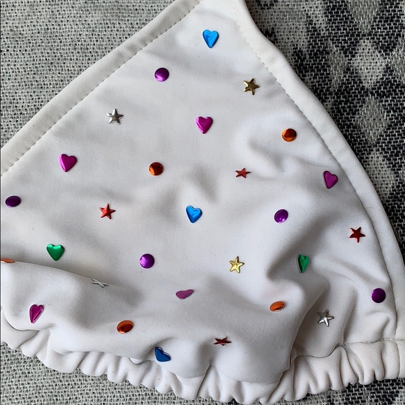 SOLD!  💜 Rhinestone Bikini Top - Picture 2 of 2